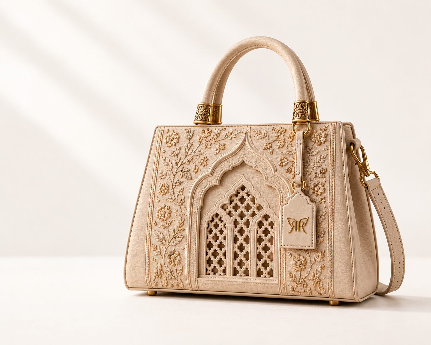 RAJMAHAL IVORY HERITAGE TOTE BAG